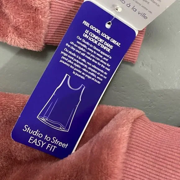 GAIAM | Dusty Pink Cowlneck Fleece Sweatshirt - Picture 4 of 11